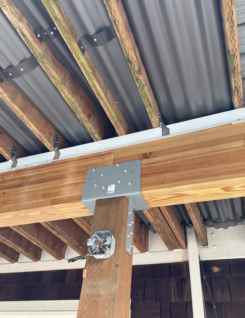 Post and beam connection