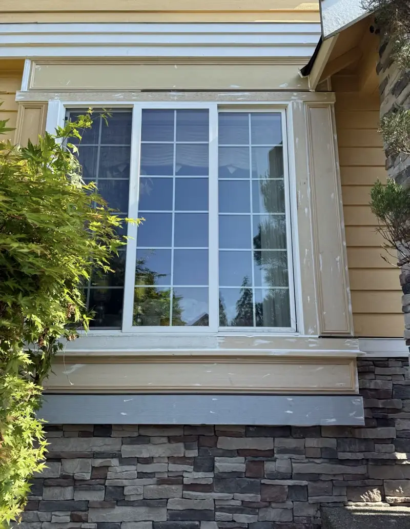 New window trim and sill