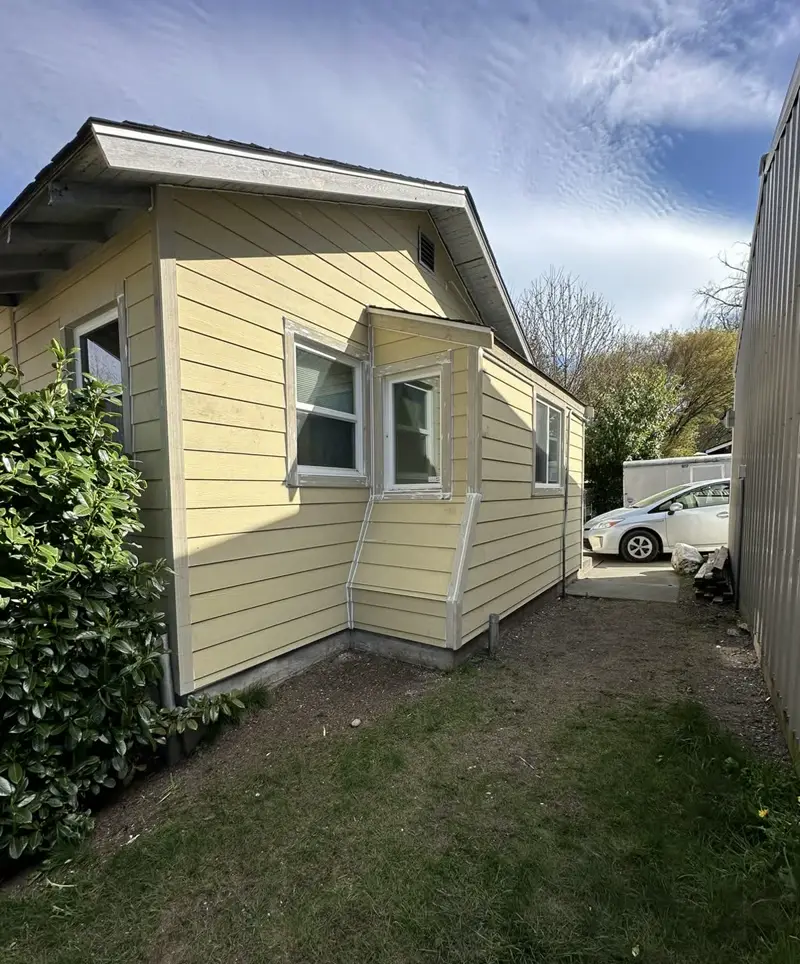After: New siding, painted